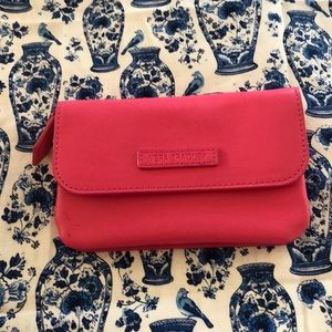 Hot Pink Vera bradley faux leather wallet coin